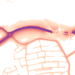 Daytime road noise heatmap for S20 1AF