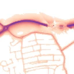 Daytime road noise heatmap for S20 1AJ