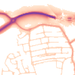 Daytime road noise heatmap for S20 1AP