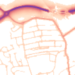 Daytime road noise heatmap for S20 1AQ