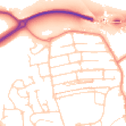 Daytime road noise heatmap for S20 1AR