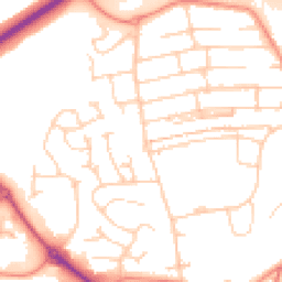 Daytime road noise heatmap for S20 1BB