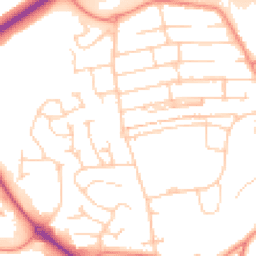 Daytime road noise heatmap for S20 1BD
