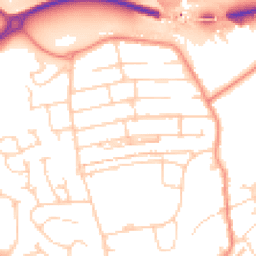 Daytime road noise heatmap for S20 1BF