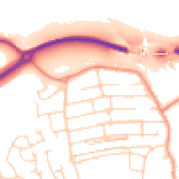 Daytime road noise heatmap for S20 1BP