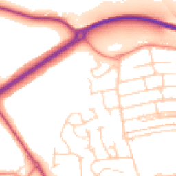 Daytime road noise heatmap for S20 1BS