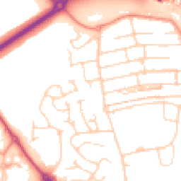 Daytime road noise heatmap for S20 1BT