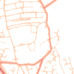 Daytime road noise heatmap for S20 1BY