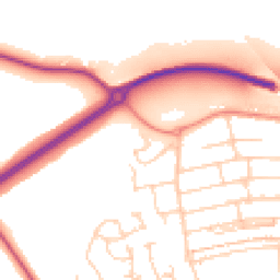 Daytime road noise heatmap for S20 1DE