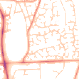 Daytime road noise heatmap for S20 2QE