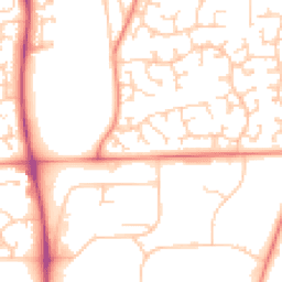 Daytime road noise heatmap for S20 2QQ