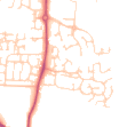 Daytime road noise heatmap for S20 4SN
