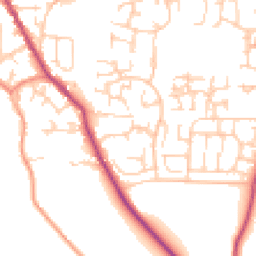 Daytime road noise heatmap for S20 4TR
