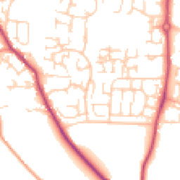Daytime road noise heatmap for S20 4TS