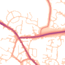 Daytime road noise heatmap for S20 5DR