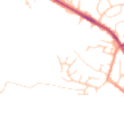 Daytime road noise heatmap for S20 5EH