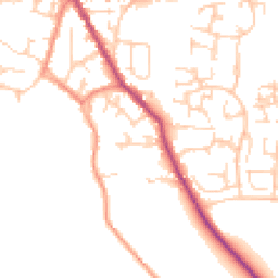 Daytime road noise heatmap for S20 5EJ