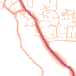 Daytime road noise heatmap for S20 5EQ