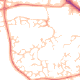 Daytime road noise heatmap for S20 7LA