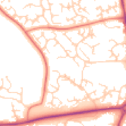 Daytime road noise heatmap for S20 8EJ