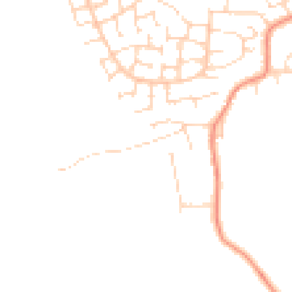 Daytime road noise heatmap for S21 1AG