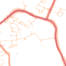 Daytime road noise heatmap for S21 1AS