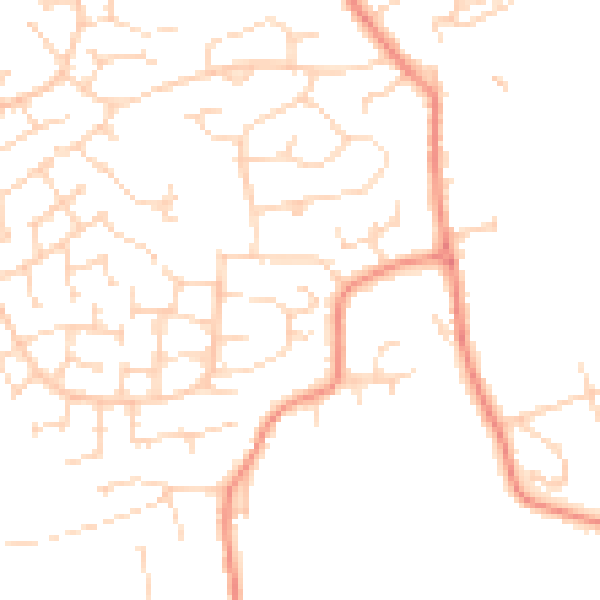 Daytime road noise heatmap for S21 1BH