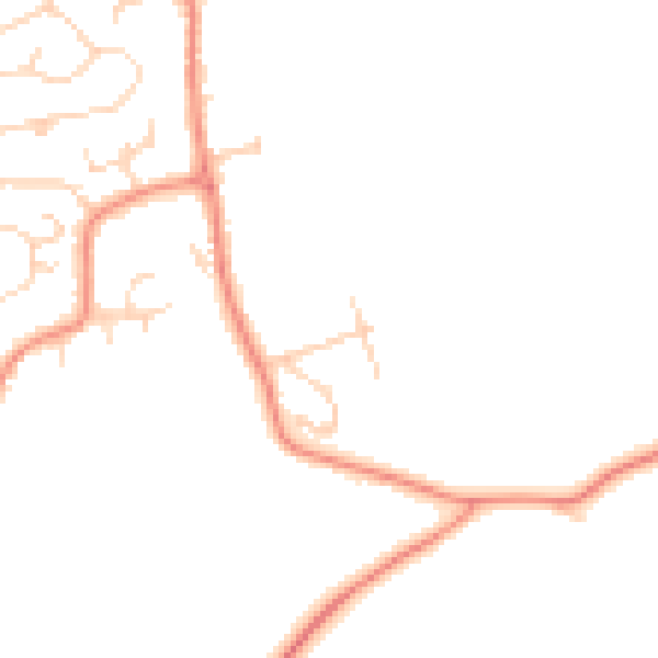 Daytime road noise heatmap for S21 1BU