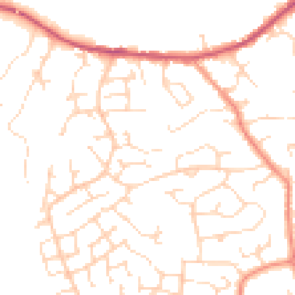 Daytime road noise heatmap for S21 1HD