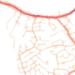 Daytime road noise heatmap for S21 1HE