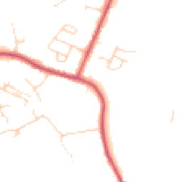 Daytime road noise heatmap for S21 2BB