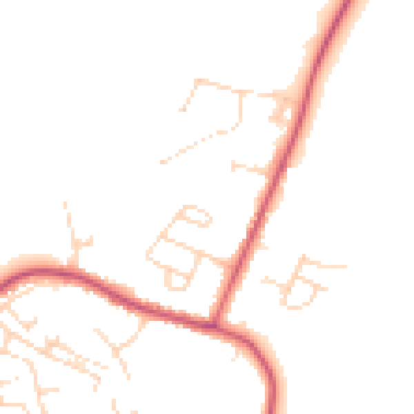 Daytime road noise heatmap for S21 2DD