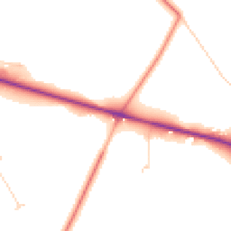 Daytime road noise heatmap for S21 3UA