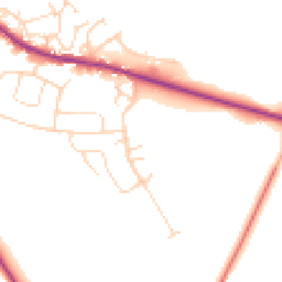 Daytime road noise heatmap for S21 3UD