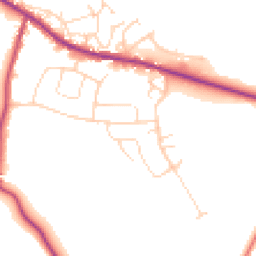 Daytime road noise heatmap for S21 3UE