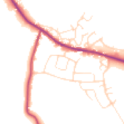 Daytime road noise heatmap for S21 3UG