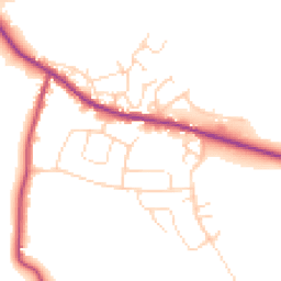 Daytime road noise heatmap for S21 3UN