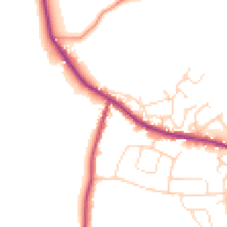 Daytime road noise heatmap for S21 3UQ