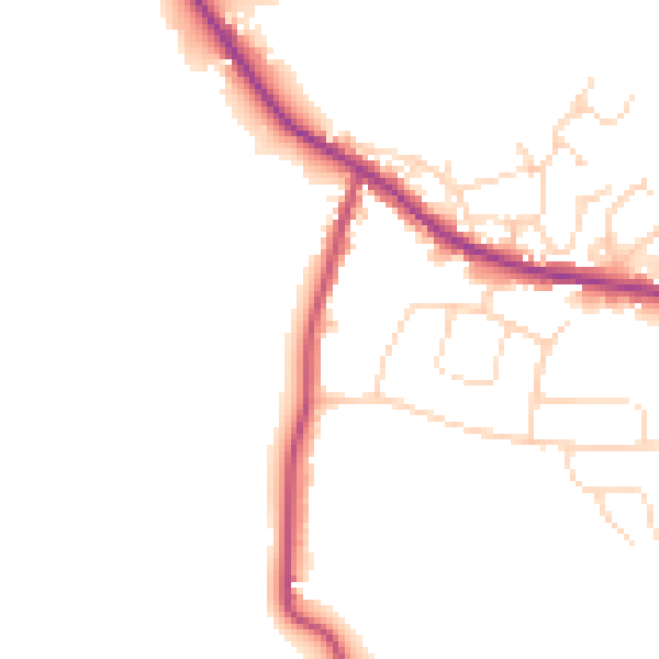 Daytime road noise heatmap for S21 3WH