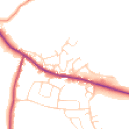 Daytime road noise heatmap for S21 3WS