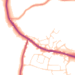 Daytime road noise heatmap for S21 3WU