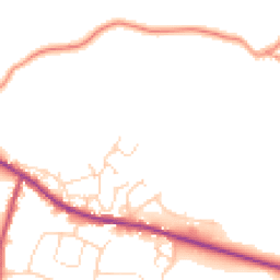 Daytime road noise heatmap for S21 3WX