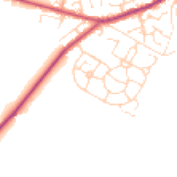 Daytime road noise heatmap for S21 4AB