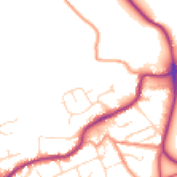 Daytime road noise heatmap for S21 4AU