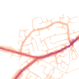 Daytime road noise heatmap for S21 4AW