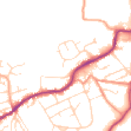 Daytime road noise heatmap for S21 4AZ