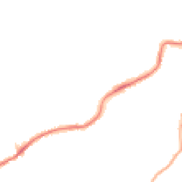 Night-time road noise heatmap for S21 4AZ