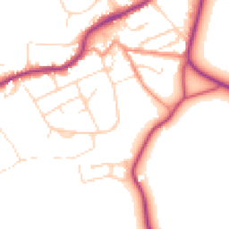 Daytime road noise heatmap for S21 4BS