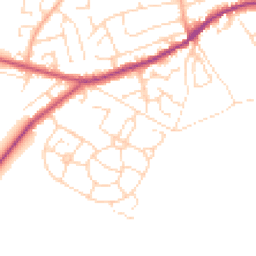 Daytime road noise heatmap for S21 4BU
