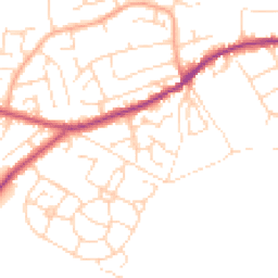 Daytime road noise heatmap for S21 4BW